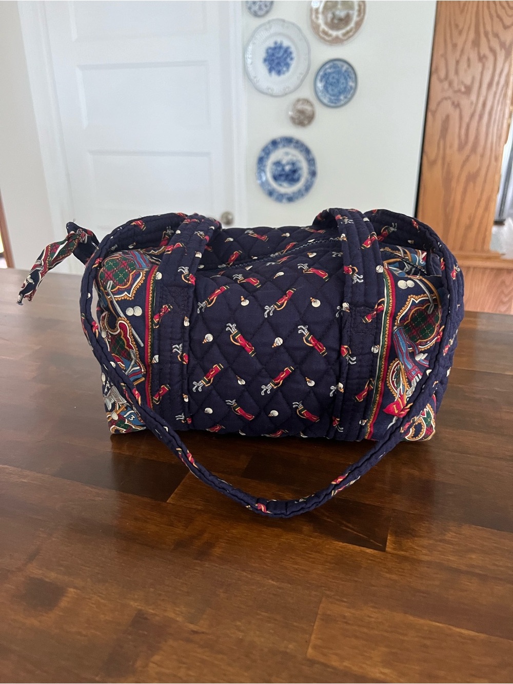 Vera Bradley Vintage 100 Handbag, Golf Navy